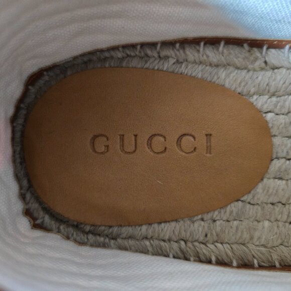 NIB Gucci Men's raffia interlocking G espadrilles G 10.5 US 11 - Picture 6 of 9